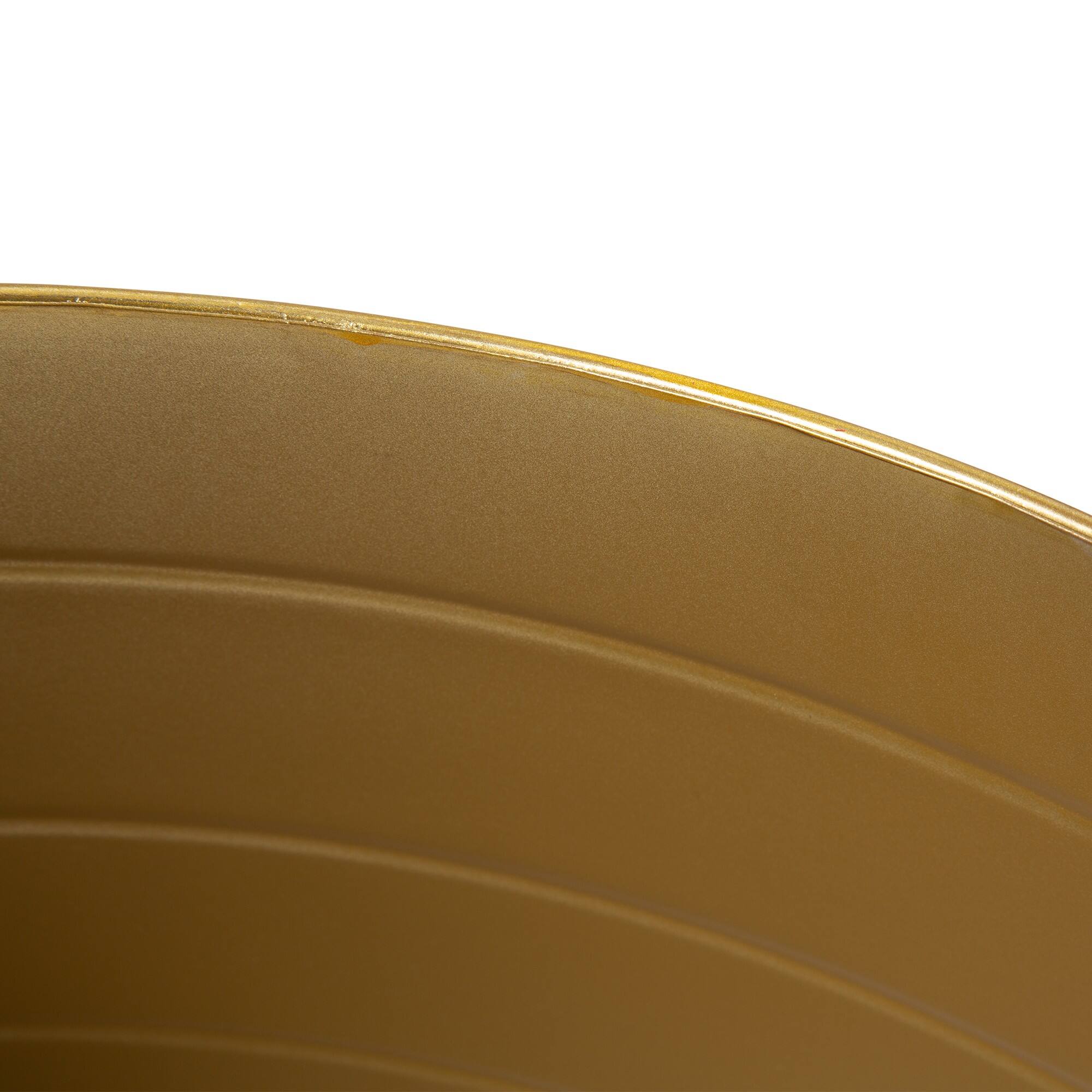 Glitzhome® 22" Gold Metal Tree Collar
